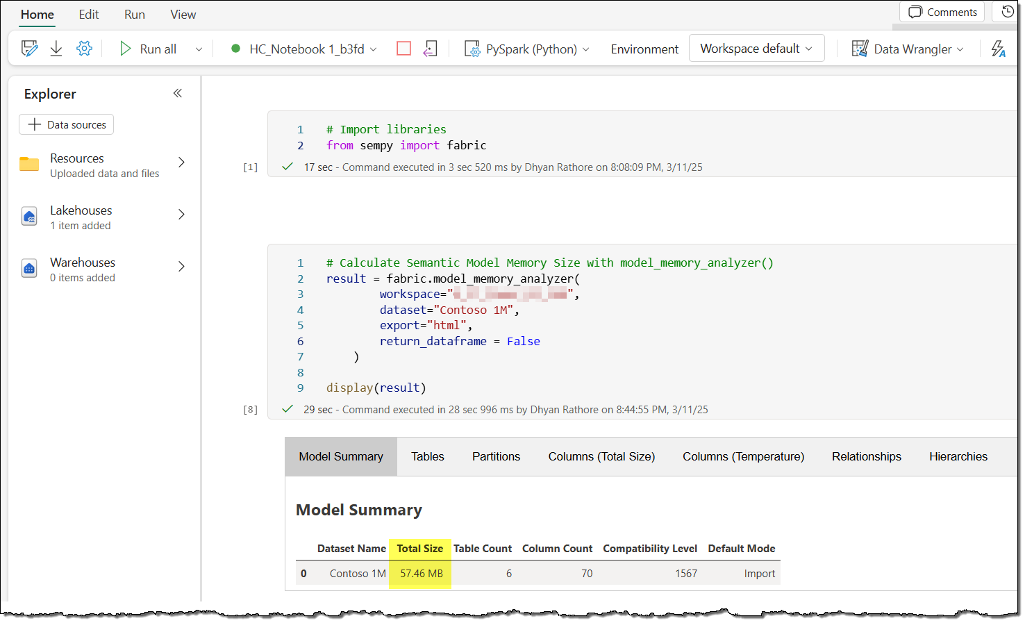 Semantic Model Size with SemPy – bits2BI